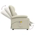 Fauteuil de massage Crème Velours