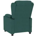 Fauteuil inclinable électrique Vert foncé Tissu