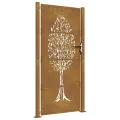 Portail de jardin 105x180 cm acier corten conception de l'arbre