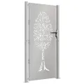 Portail de jardin 105x180 cm acier corten conception de l'arbre