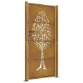Portail de jardin 105x180 cm acier corten conception de l'arbre