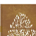 Portail de jardin 105x180 cm acier corten conception de l'arbre