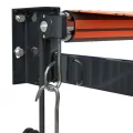 Auvent rétractable automatique orange et marron 3x2,5 m