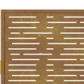 Portail de jardin 105x130 cm acier corten conception de carré