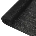 Filet brise-vue Noir 1,8x50 m PEHD 150 g/m²