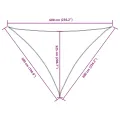 Voile de parasol Tissu Oxford triangulaire 5x6x6 m bleu