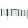 Portail de jardin Acier 500 x 75 cm Vert