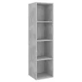 Meubles TV muraux 2 pcs Gris béton Bois d'ingénierie