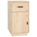 Bureau avec armoires 135x50x75 cm Bois massif de pin
