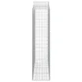 Paniers à gabions arqués 8 pcs 200x50x200/220 cm Fer galvanisé
