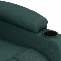 Fauteuil de massage Vert foncé Tissu
