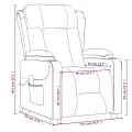 Fauteuil de massage Vert foncé Tissu