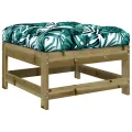 Salon de jardin 8 pcs avec coussins bois de pin imprégné