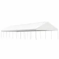 Belvédère avec toit blanc 20,07x5,88x3,75 m polyéthylène
