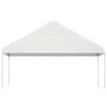 Belvédère avec toit blanc 20,07x5,88x3,75 m polyéthylène