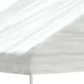 Belvédère avec toit blanc 6,69x5,88x3,75 m polyéthylène