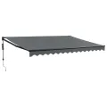 Auvent rétractable automatique anthracite 4,5x3 m