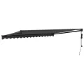 Auvent rétractable automatique anthracite 4,5x3 m