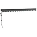 Auvent rétractable automatique anthracite 4,5x3 m