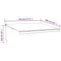 Auvent rétractable automatique anthracite 4,5x3 m