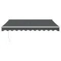 Auvent rétractable automatique anthracite 3,5x2,5 m