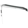 Auvent rétractable automatique anthracite 3,5x2,5 m