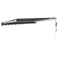 Auvent rétractable automatique anthracite 3,5x2,5 m