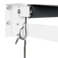 Auvent rétractable anthracite 4,5x3 m tissu et aluminium