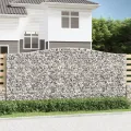 Paniers à gabions arqués 7 pcs 400x30x180/200 cm Fer galvanisé