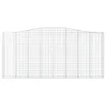 Paniers à gabions arqués 7 pcs 400x30x180/200 cm Fer galvanisé