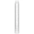 Paniers à gabions arqués 5 pcs 200x30x220/240 cm fer galvanisé