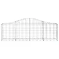 Paniers à gabions arqués 20 pcs 200x30x60/80 cm Fer galvanisé