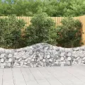 Paniers à gabions arqués 7 pcs 200x30x60/80 cm Fer galvanisé
