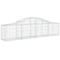 Paniers à gabions arqués 7 pcs 200x30x40/60 cm Fer galvanisé