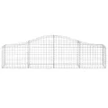 Paniers à gabions arqués 7 pcs 200x30x40/60 cm Fer galvanisé
