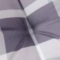 Coussins de chaise à dossier haut lot de 6 carreaux gris