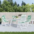 Coussins de chaise à dossier haut lot de 4 modèle de feuille