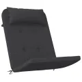 Coussins de chaise adirondack lot de 2 noir tissu oxford