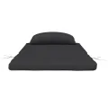 Coussins de chaise adirondack lot de 2 noir tissu oxford