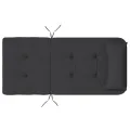Coussins de chaise adirondack lot de 2 noir tissu oxford