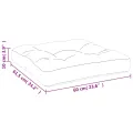 Coussin de palette motif de feuilles 60x61,5x10 cm tissu