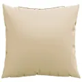 Coussins de canapé lot de 4 beige 60x60 cm tissu