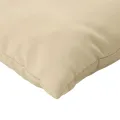 Coussins de canapé lot de 4 beige 60x60 cm tissu