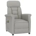 fauteuil de massage  en microfibre gris clair