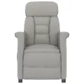 fauteuil de massage  en microfibre gris clair