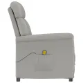 fauteuil de massage  en microfibre gris clair
