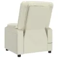 Fauteuil inclinable Crème Similicuir