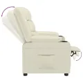 Fauteuil inclinable Crème Similicuir