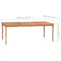 Table Batavia 200x100x75 cm Bois de teck massif