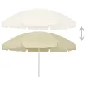 Parasol de plage jaune sable 240 cm